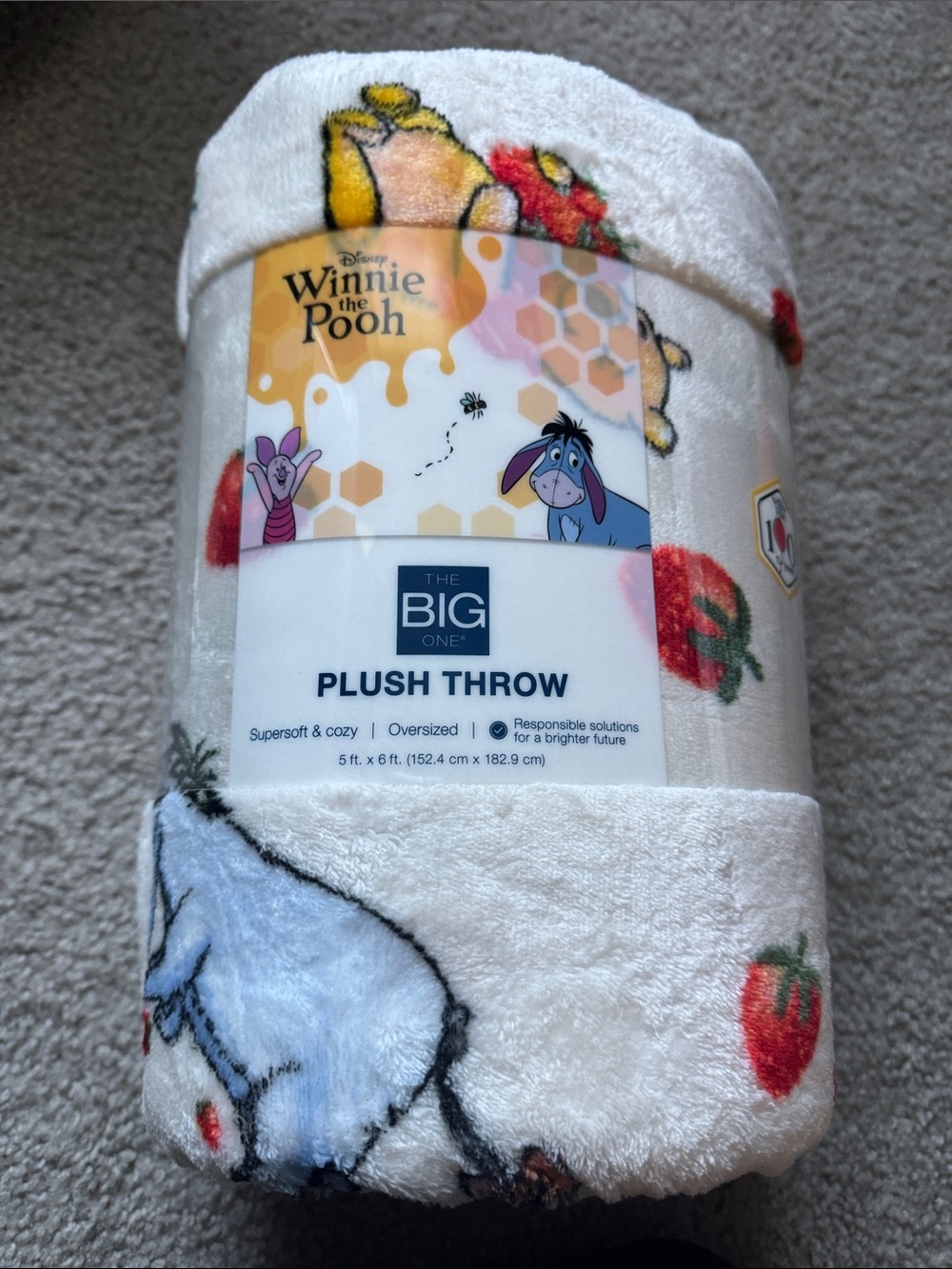 The Big One Winnie the Pooh Plush Throw